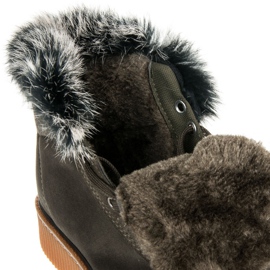 Stivali Creepers Con Pelliccia verde 1