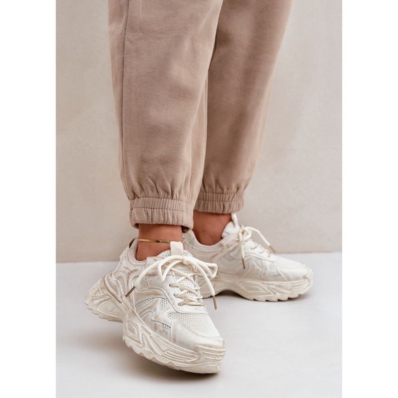 Scarpe Sportive Wipe 8952 Beige d'oro 1