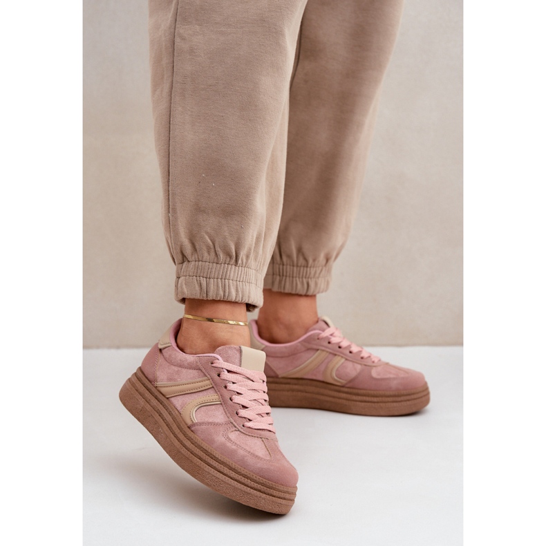 Sneakers con plateau da donna Rosa 1