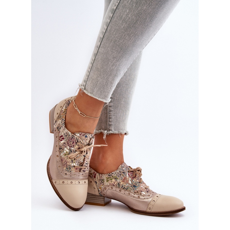 Scarpe da Donna in Pelle Maciejka 06408-04 Beige 1