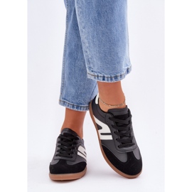 7112 Scarpe sportive stringate nere nero 1