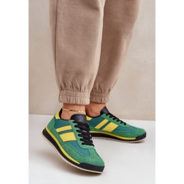 Sneakers sportive allacciate 8957 Verde 1