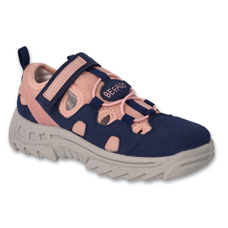 Befado trekking sportivo per bambini 415X008 rosa/blu navy 2