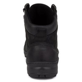 Olivier Scarpe invernali da uomo in pelle 7148DT, nere nero 1
