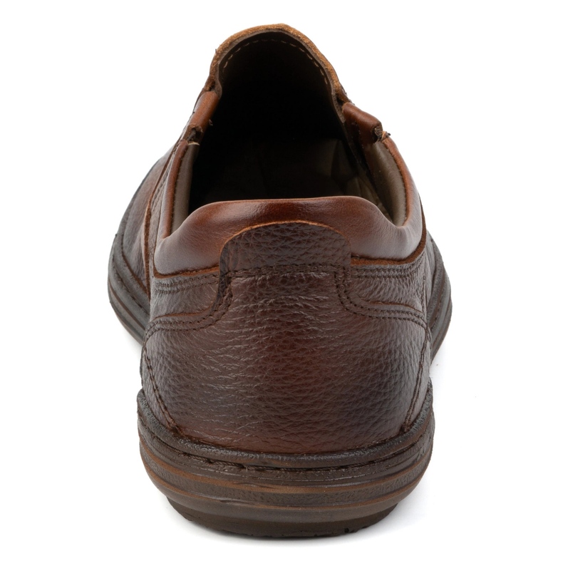 Olivier Scarpe da uomo in pelle inserite 7152dt marrone 1
