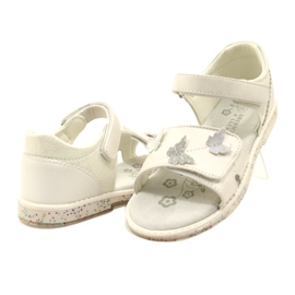Sandali in velcro per ragazze in Butterflies American Club XD58/22 White bianco 4