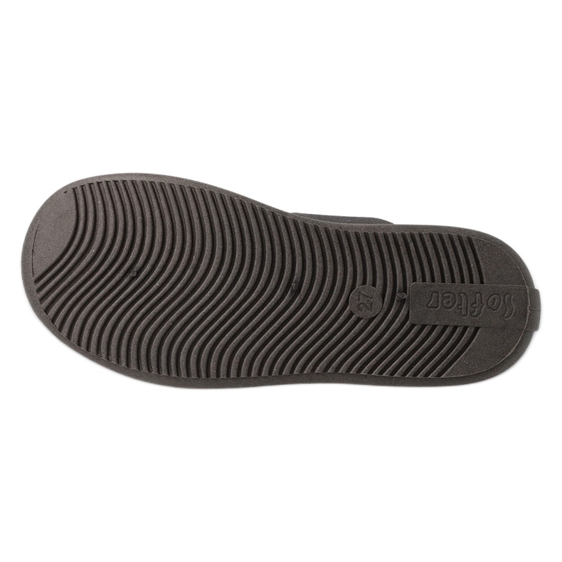 Ciabatte per bambini Befado, inserto in pelle, fondo elastico, 901Y021, grigio 1
