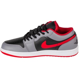 Nike Air Jordan 1 basso 553558-060 grigio-nero 1