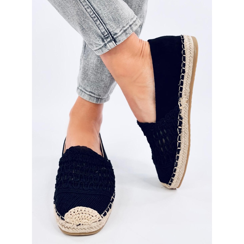 Espadrilles Women's Lace Black nero 1