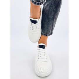 Sneaker bianche eco-chilometri aperte da donna bianco 1