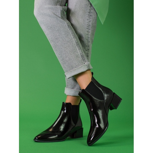 Eleganti stivaletti Chelsea di Sergio Leone nero 1