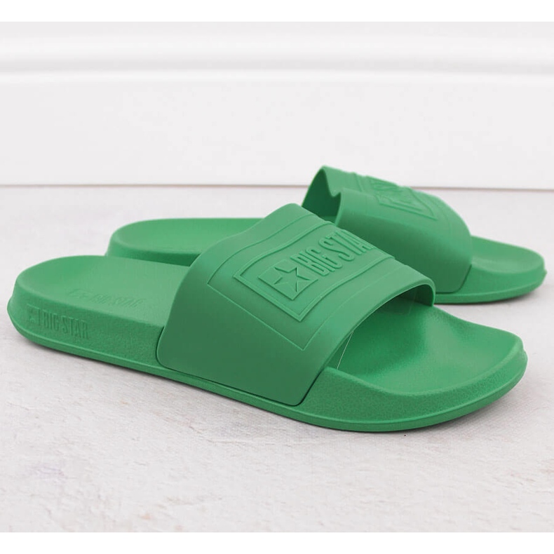 Infradito da spiaggia da piscina da uomo verdi Big Star NN174650 verde 1