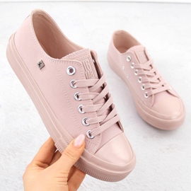 Sneakers basse da donna in tessuto, rosa Big Star NN274291 1