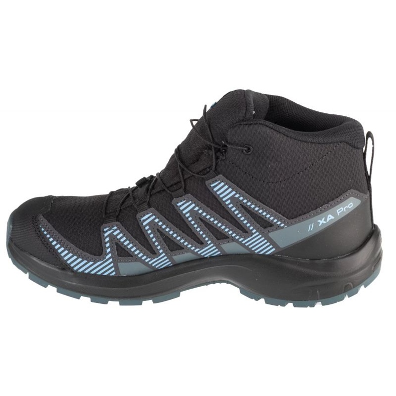 Salomon Xa Pro V8 Mid CSWP 475738 Scarpe nere con membrana nero 1