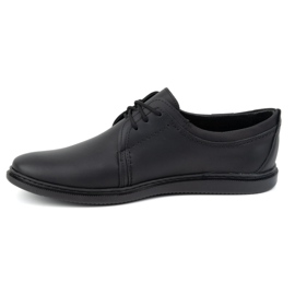 Scarpe casual in pelle da uomo 2131 POLBUT nere nero 1