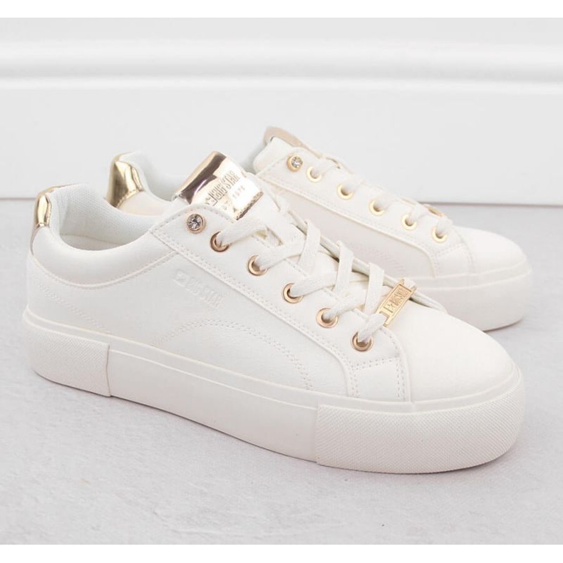 Big Star Sneaker eco-inoather femminile grande stella nn274211 bianca bianco 2