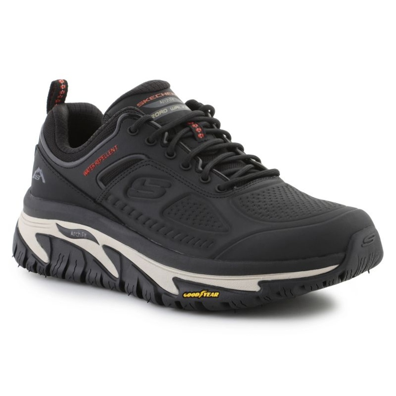 Skechers Scarpe Schechers Arch Fit Road Walker Recon 37333-Blk impermeabile nero 1