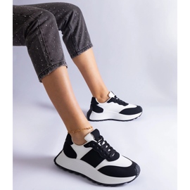 Sneakers nere sulla piattaforma nero 1