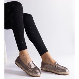 Espadrille scorrevoli marroni sulla piattaforma marrone 2