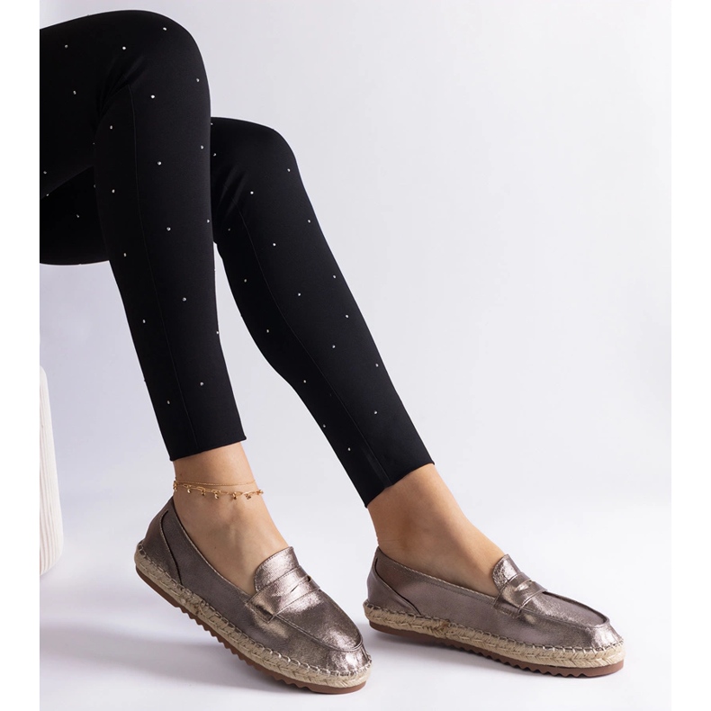Espadrille scorrevoli marroni sulla piattaforma marrone 2