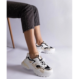 Sneakers sportive bianche e nere bianco 1