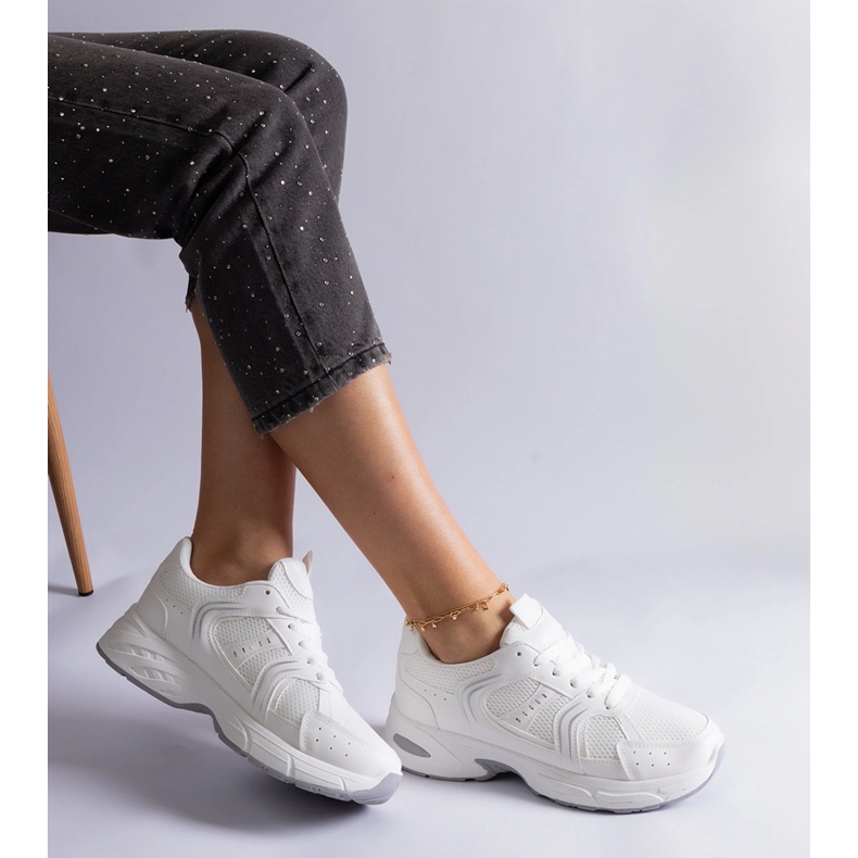 Sneakers sportive bianche bianco 2