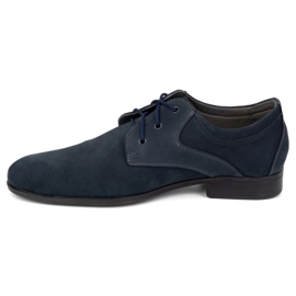 Olivier Scarpe eleganti da uomo in pelle blu navy - Modello 4683 1