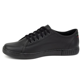 Polbut Scarpe da uomo in pelle Casual 2129 nere nero 1
