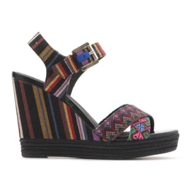 Scarpe con zeppa Geox D82P6G 000AW C0042 multicolore 1