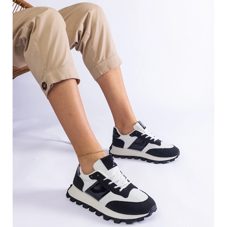 Sneakers nere con protezione visibile nero 2