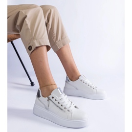 Sneakers sportive da donna bianche bianca 1