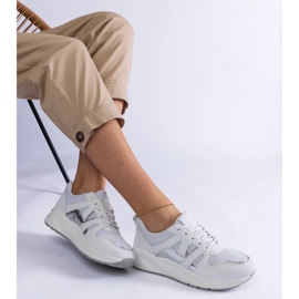 Sneakers bianche con suola spessa bianco 1