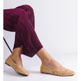 Ballerine intrecciate beige 2