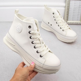 Big star oo274064 sneaker sulla piattaforma bianca bianco 1