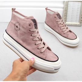 Big star oo274068 sneaker sulla piattaforma rosa 1