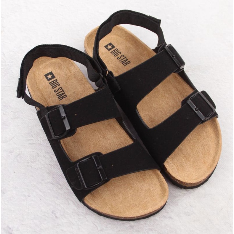 Big Star LL174208 Black Sandals Nero 2