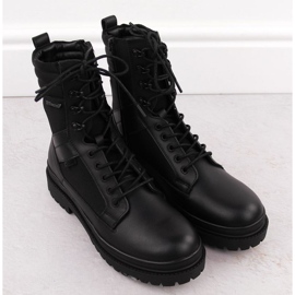 Big star oo174164 scarpe in pelle tattica di nero 2