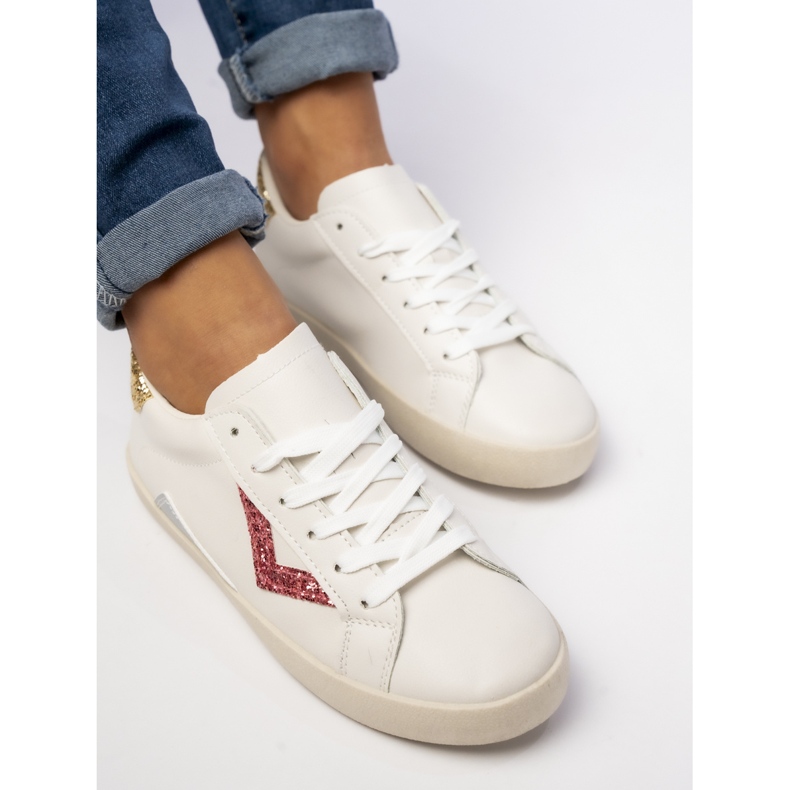 Sneaker da sneaker Brocade Inserti di Peachpuff bianco 2