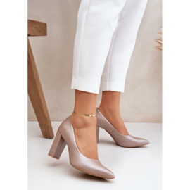 Lewski Shoes Pompe di raso Lewski Scarpe 2453 beige 2