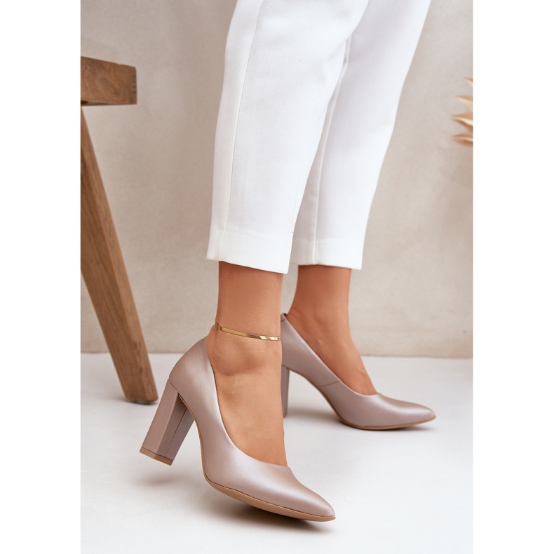 Lewski Shoes Pompe di raso Lewski Scarpe 2453 beige 2
