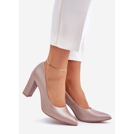 Lewski Shoes Pompe di raso Lewski Scarpe 2453 beige 1