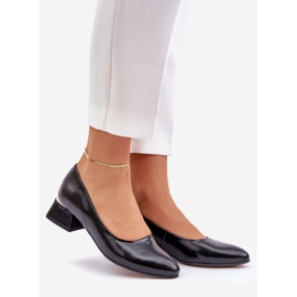 Lewski Shoes Pompe in pelle Lewski 3118 con nero lucido 1
