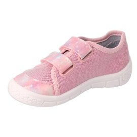 Ciabatte per bambini Befado con velcro 908P001 rosa 1