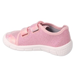 Ciabatte per bambini Befado con velcro 908P001 rosa 2
