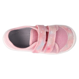 Ciabatte per bambini Befado con velcro 908P001 rosa 3