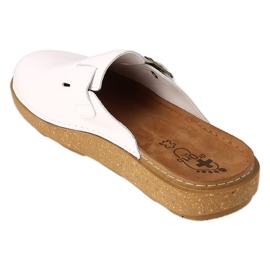 Ciabatte in pelle da uomo Dr.ORTO Befado 179M004 bianco bianca 2