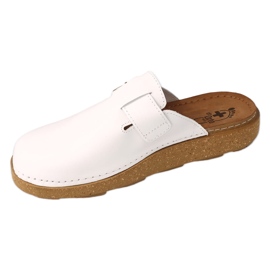 Ciabatte in pelle da uomo Dr.ORTO Befado 179M004 bianco 1