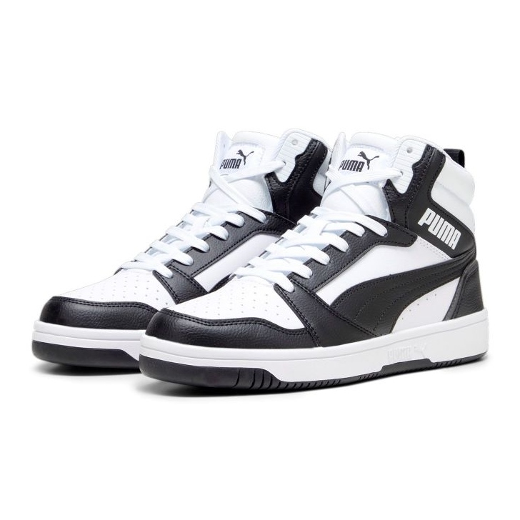 PUMA ROUNT V6 392326-01 bianco e bianco nero 1