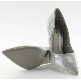 Grigio laccato grigio LL-89P Stiletti grigi 1