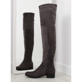 Stivali da moschettiere H182 grigi marrone grigio multicolore 1